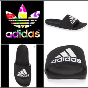 Adidas Adilette Comfort Slide Sandals Flats